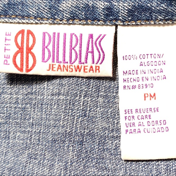 Bill Blass Jean Jacket MP Denim - Picture 7 of 8